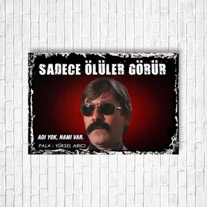 Trend Poster Pala Kurtlar Vadisi Retro Ahşap Poster