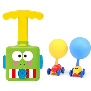 Mj Toys Balon Uçan Astronot ve Havalı Manuel Pompalı Balon Araba Eğitici Oyuncak Seti 3+