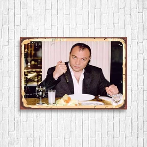 Trend Poster Süleyman Çakır Kurtlar Vadisi Retro Ahşap Poster