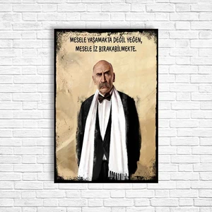 Trend Poster Tuncel Kurtiz Ramiz Dayı Retro Ahşap Poster