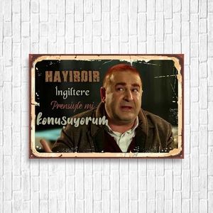 Trend Poster Şafak Sezer Kolpaçino Retro Ahşap Poster