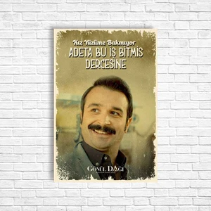 Trend Poster Gönül Dağı Retro Ahşap Poster