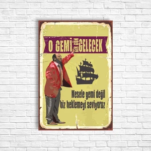 Trend Poster Leyla Ile Mecnun Ismail Abi Retro Ahşap Poster