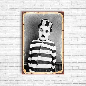 Trend Poster Charlie Chaplin Retro Ahşap Poster