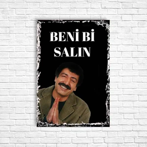 Trend Poster Müslüm Gürses Retro Ahşap Poster