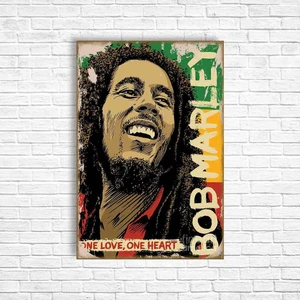 Trend Poster Bob Marley Retro Ahşap Poster