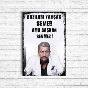 Trend Poster Kolpaçino Retro Ahşap Poster
