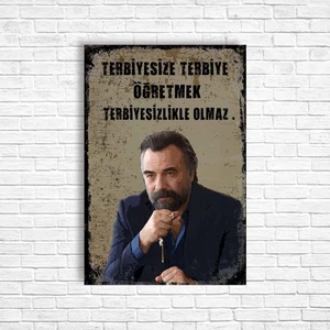 Trend Poster Kurtlar Vadisi Retro Ahşap Poster