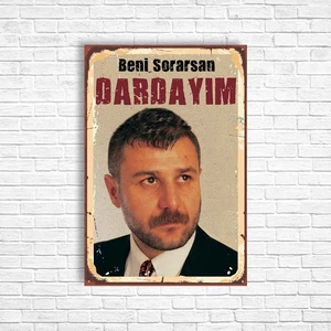 Trend Poster Azer Bülbül Retro Ahşap Poster