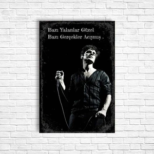 Trend Poster Teoman Retro Ahşap Poster