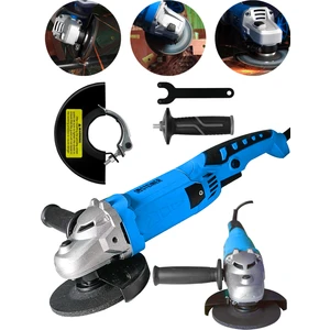 Alman 3000 W 6 Kademe Devir Ayarli Sjs Metal Şanzıman Demir Metal Kesme Taşlama Makinesi 125 mm