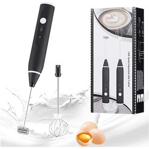 Elektrikli Süt Frother Çift Çırpma Teli Ile, USB Şarj Edilebilir 2 In 1 Süt Köpüğü Yapımcısı Kahve Latte Cappuccino Yumurta Dayak | Sütlü Anneler