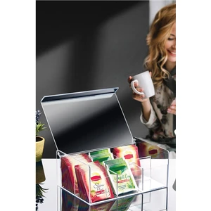 Çay Kutusu 6 Bölmeli Kapaklı, Sallama Çay, Poşet Bitki Çayı Saklama Kabı