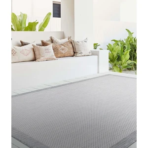 Fresco Antrasit Ekru İskandinav Jüt Yıkanabilir Halı Kilim Balkon Teras Salon Koridor Halısı 23745A