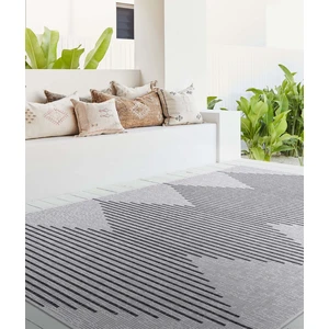 Fresco Ekru Siyah İskandinav Jüt YıkanabilirHalı Kilim Balkon Teras Mutfak Salon Koridor Halısı 22835A