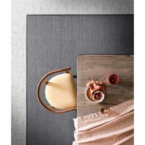 Fresco Ekru Siyah İskandinav Jüt Yıkanabilir Halı Kilim Balkon Teras Mutfak Salon Koridor Halısı 20522A