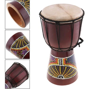 Dünyadan Hediyeler Djembe Davul Darbuka Renkli Afrika El Yapımı 30CM Çocuk Bongo Kongo