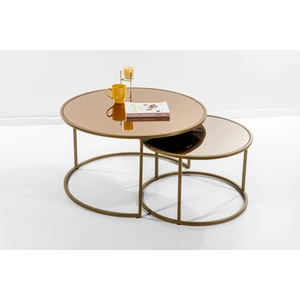 Saha Möble Circles Orta Sehpa Eskitme - Bronz Ayna