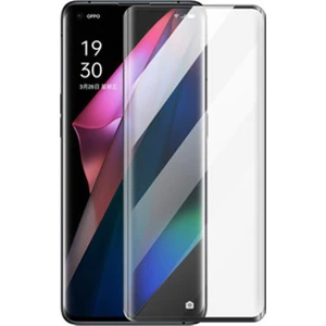 Oppo Find X3 Pro 3D Curved Tam Kaplayan Kavisli Tempered Cam - Siyah