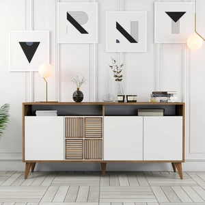 Variant Mobilya Variant Milan 160CM Konsol - Ceviz / Beyaz