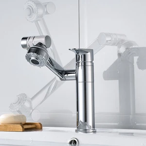 1080 Derece Dönebilen Sıçrama Filtreli Hortumlu Musluk Bataryası - Gümüş (Yurt Dışından)