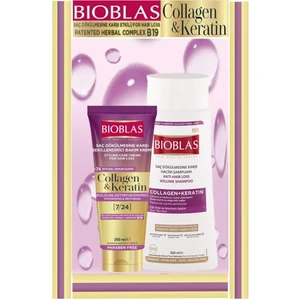 Collagen&keratin Şampuan 360 Ml+Saç Şekillendirici Bakım Kremi 250 ml