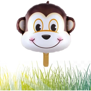 Safari Kafa Maymun Folyo Balon 55 cm - 22 Inç