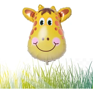 Safari Kafa Zürafa Folyo Balon 55 cm - 22 Inç