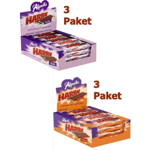 Harby Sütlü / Karamelli Bisküvi (6 Paket - 144 Adet)