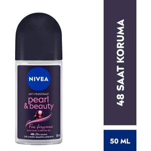 NIVEA Kadın Roll On Deodorant Pearl&Beauty Fine Fragrance,48 Saat Anti-perspirant Koruma  50ml