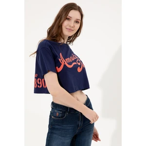 U.S. Polo Assn. Kadın Lacivert T-Shirt 50248957-VR033