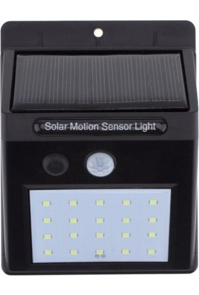Solar Light Güneş Enerjili 20 Led Li Bahçe Aydınlatma Solar Dış Mekan Lambası Hareket Sensörlü