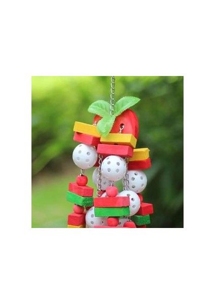Kuş Oyuncakları Çiğneme Oyuncaklar Büyük Orta Pet Parrot Cockatiel Parakeet Renkli Ahşap Blokları Salıncak Gıda Sınıfı Oyuncaklar ZM815 | Kuş Oyuncakları (Yurt Dışından)