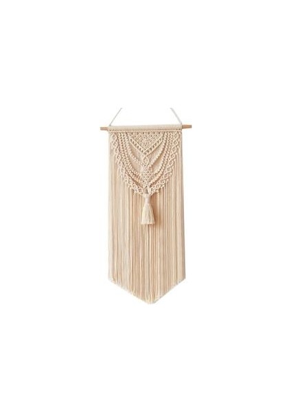 40 * 75 cm Makrome El Dokuma Goblen Boho Chic Duvar Asılı Ev Dekorasyon El Sanatları Pamuk Halat Dokuma Daire Iç Mekan Odası Dekorasyon | Dekoratif Gobiyeller (Yurt Dışından)