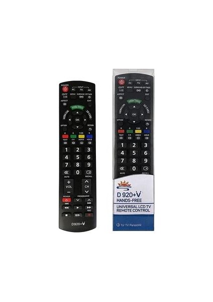 Tüm Modeller Için Panasonic Tv Uzaktan Kumanda D920 + V Evrensel Tv (Yurt Dışından)