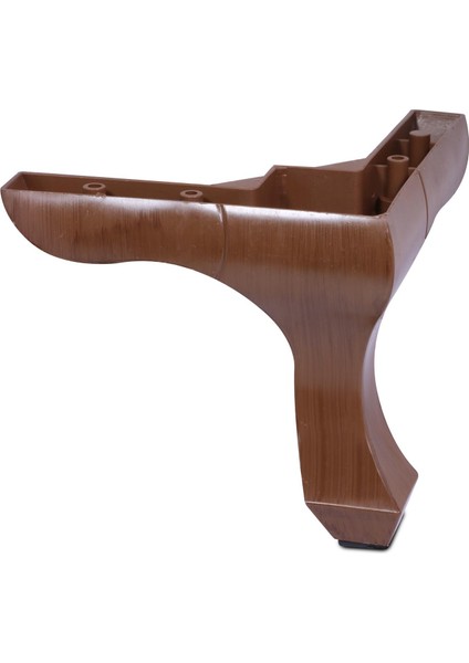 Mobilya Kanepe Sehpa Puf Koltuk Ayağı 14 cm Kahve Baza Ayak