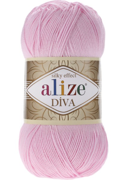 Diva Merserize Ip Yazlık Bikini Bustiyer Bluz Örgü Ipi 291 Pembe 1 Adet