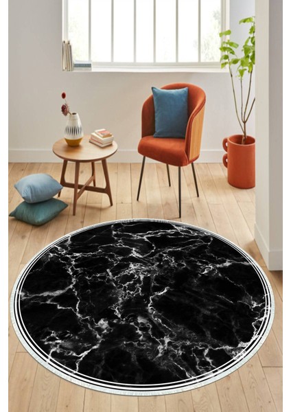 Dijital Baskılı Kaymaz Taban Yıkanabilir Yuvarlak Salon Halısı ve Mutfak Halısı NHY-HT-795