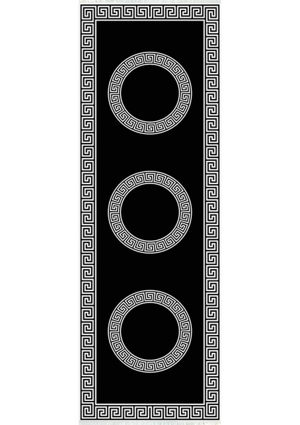 Dijital Baskılı Kaymaz Taban Yıkanabilir Modern Desenli Koridor Halısı Yolluk NHU-HS-418