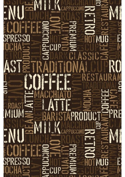 Dijital Baskılı Kaymaz Taban Yıkanabilir Coffee Mutfak Halısı NHM-HM-584 fiyatları