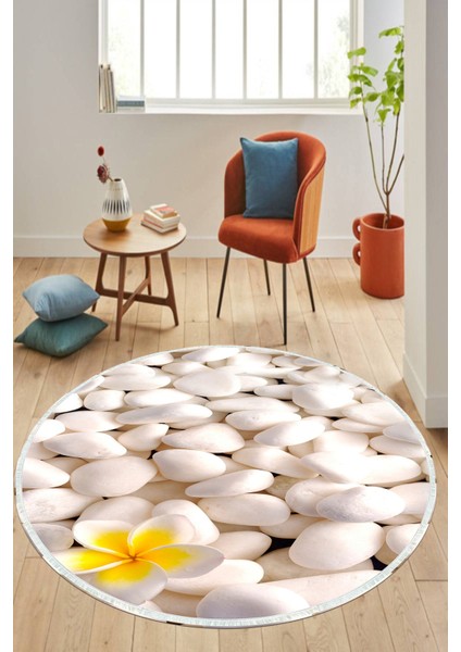 Dijital Baskılı Kaymaz Taban Yıkanabilir Yuvarlak Salon Halısı ve Mutfak Halısı NHY-HY-834