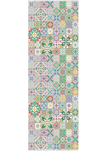 Dijital Baskılı Kaymaz Taban Yıkanabilir Renkli Koridor Halısı Yolluk NHU-HS-302 fiyatları