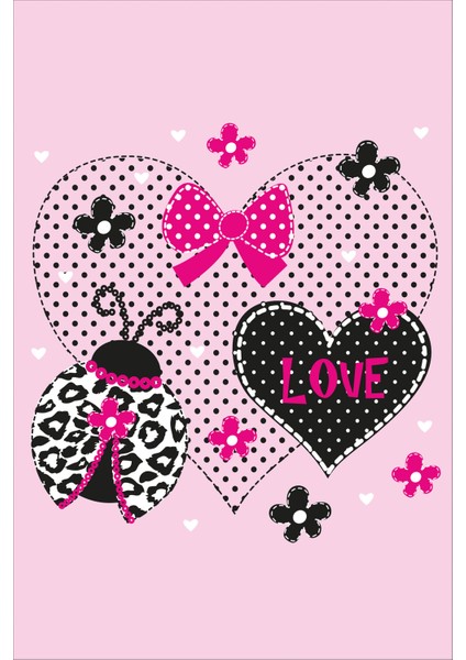 Dijital Baskılı Kaymaz Tabanlı Yıkanabilir Uğur Böceği Çocuk Odası Halısı NHÇ-HP-617 fiyatları