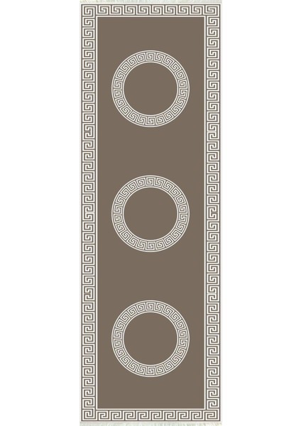 Dijital Baskılı Kaymaz Taban Yıkanabilir Modern Desenli Koridor Halısı Yolluk NHU-HS-421
