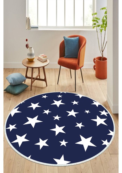 Dijital Baskılı Kaymaz Taban Yıkanabilir Yuvarlak Salon Halısı ve Mutfak Halısı NHY-HS-538