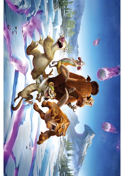 Dijital Baskılı Kaymaz Tabanlı Yıkanabilir Buz Devri Çocuk Odası Halısı NHÇ-HT-1183 fiyatları