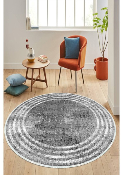 Dijital Baskılı Kaymaz Taban Yıkanabilir Yuvarlak Salon Halısı ve Mutfak Halısı NHY-HT-485