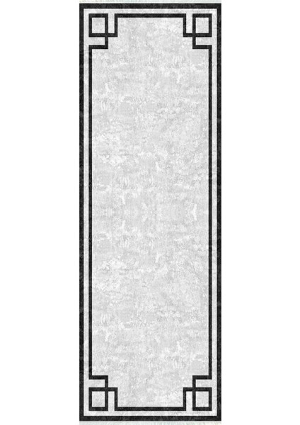 Dijital Baskılı Kaymaz Taban Yıkanabilir Modern Desenli Koridor Halısı Yolluk NHU-HT-363