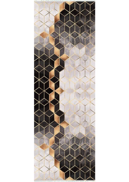 Dijital Baskılı Kaymaz Taban Yıkanabilir Modern Desenli Koridor Halısı Yolluk NHU-HT-322 fiyatları
