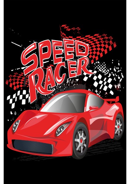 Dijital Baskılı Kaymaz Tabanlı Yıkanabilir Arabalı Çocuk Odası Halısı NHÇ-HP-708